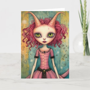 Cute Alien Lady All Occasions Card