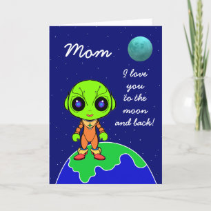 Cute Alien Mothers Day Card by Jo Images