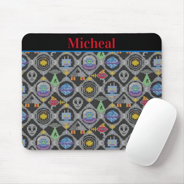 Cute Alien Mouse Mat (With Mouse)