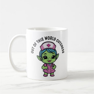 Cute Alien Nurse Coffee Mug