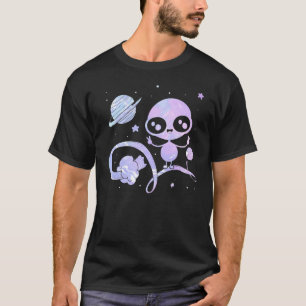 Cute Alien Peace Sign Space Extraterrestrial Glos T-Shirt