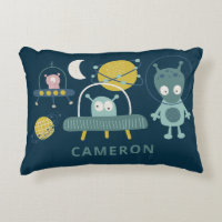 Cute Alien Space Planets Funny Blue Personalised