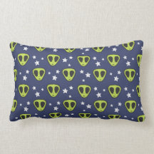 Cute Alien Throw Pillow