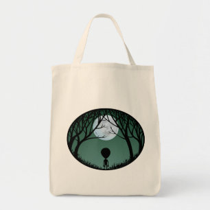 Cute Alien Tote Bag Organic Cute Alien Grocery Bag