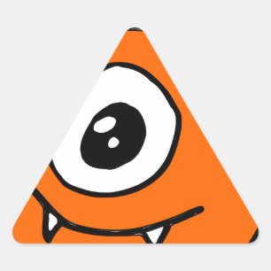 Cute Alien Triangle Sticker