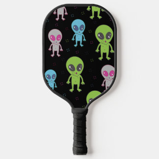 Cute Alien UFO UAP Pickleball Paddle