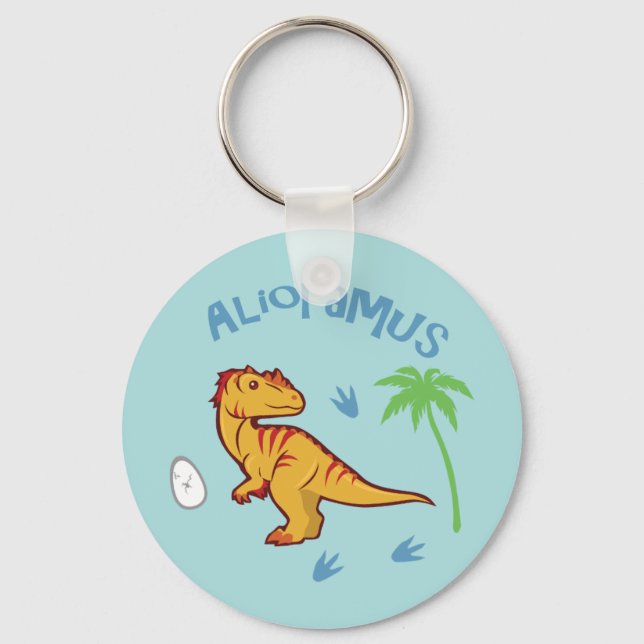 Cute Alioramus Key Ring (Front)