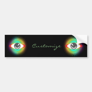 Cute All-seeing Alien Eye Thunder_Cove Bumper Sticker