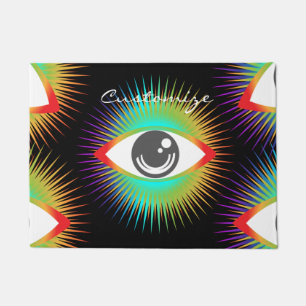 Cute All-seeing Alien Eye Thunder_Cove Doormat