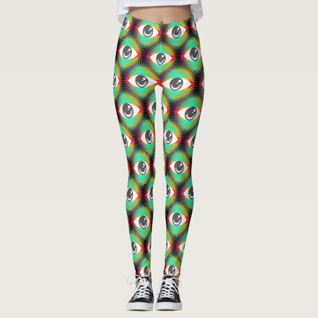 Cute All-seeing Alien Eye Thunder_Cove Leggings (Front)