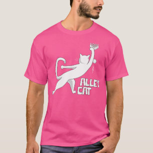 Cute Alley Cat Bowling Apparel For Cat Pun Loving  T-Shirt