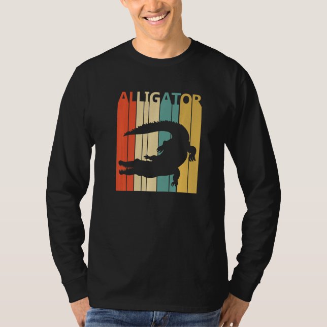 Cute Alligator Animal  T-Shirt (Front)