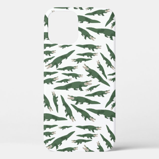Cute Alligator Crocodile Pattern Case-Mate iPhone Case (Back)