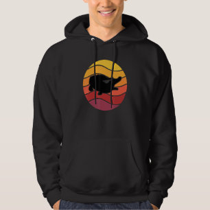 Cute Alligator Crocodile Retro Sunset Lover Reptil Hoodie