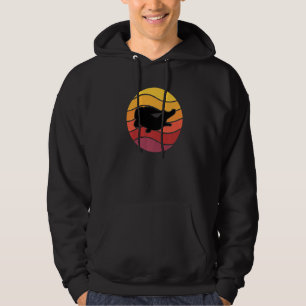 Cute Alligator Crocodile Retro Sunset Lover Reptil Hoodie
