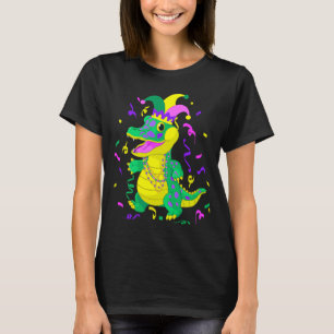 Cute Alligator Mardi Gras Mardi Gras Alligator T-Shirt