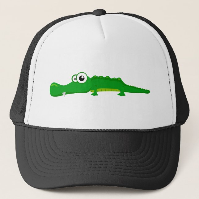 Cute alligator trucker hat (Front)