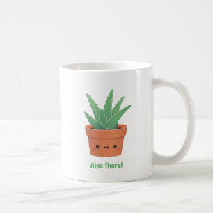 Cute Aloe There Hello There Funny Greeting Pun Coffee Mug