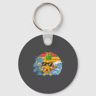 Cute Aloha Hawaiian Pineapple Sign Hawaii Shaka Key Ring