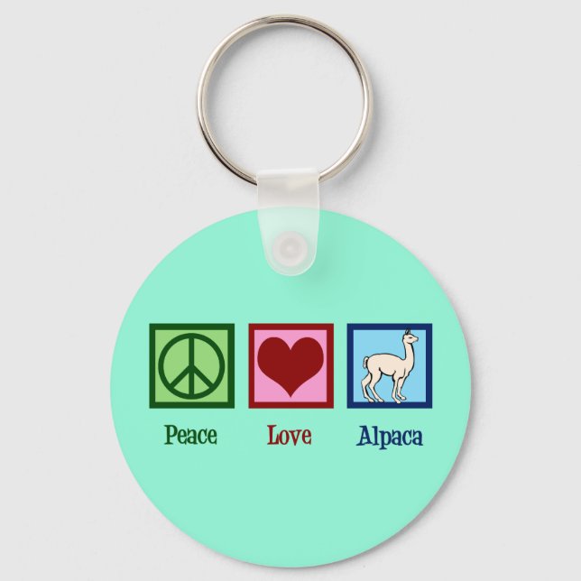 Cute Alpaca Key Ring (Front)
