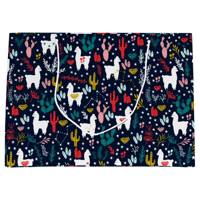Cute Alpaca Large Gift Bag (Front)