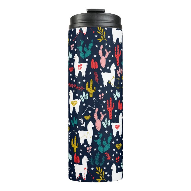 Cute Alpaca Thermal Tumbler (Front)