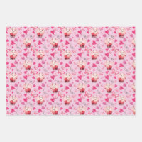 Cute Alpaca Valentine's Day Wrapping Paper