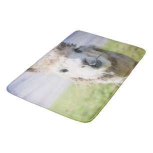 Cute Alpaka 1 #animal #nature Bath Mat
