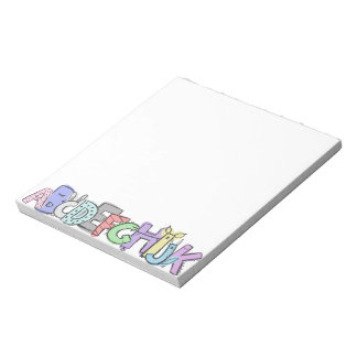 Cute Alphabet Notepad