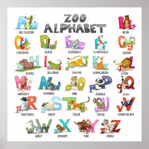 Cute Alphabet Poster