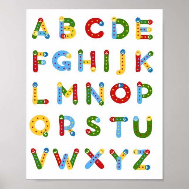 Cute alphabet poster (Front)