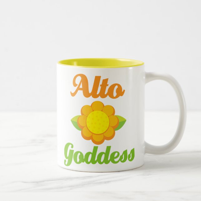 Cute Alto Goddess Two-Tone Coffee Mug (Right)