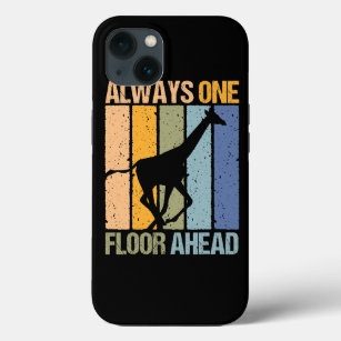 Cute Always one floor ahead design giraffe lover a Case-Mate iPhone Case