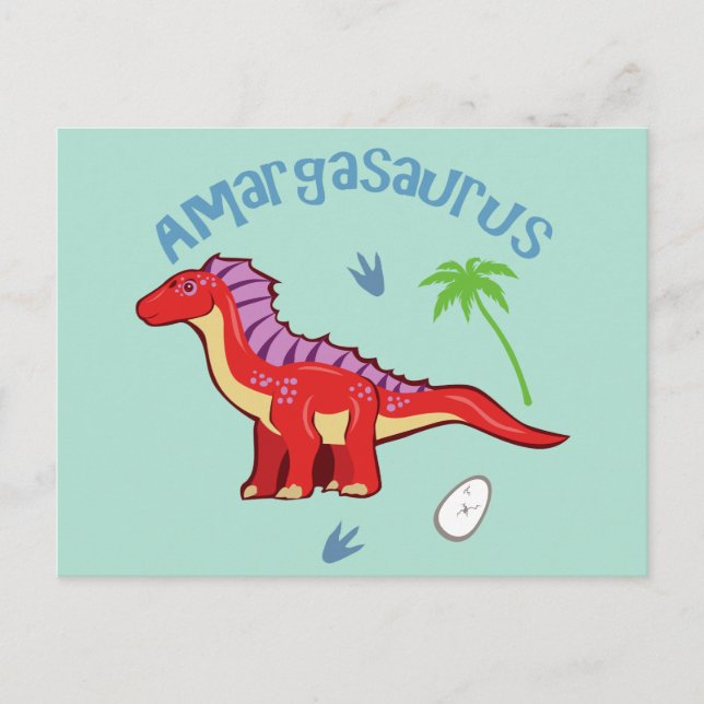 Cute Amargasaurus Postcard (Front)