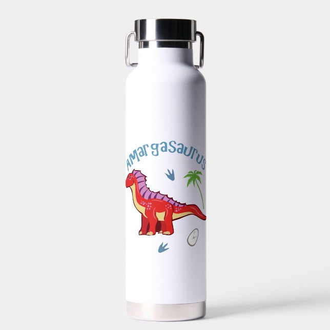 Cute Amargasaurus Water Bottle (Front)
