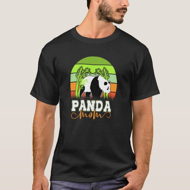 Cute amazing panda mom quote for animal enthusiast T-Shirt (Front)