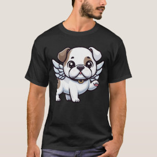 Cute American Bulldog angel in comic style T-Shirt