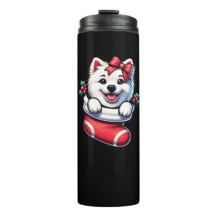 Cute American Eskimo Christmas Stocking Classic T- Thermal Tumbler