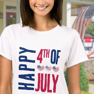 Cute American Flag 4th Of July  T-Shirt