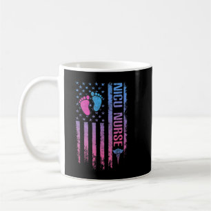 Cute American Flag - Patreotic NICU Nurse Coffee Mug