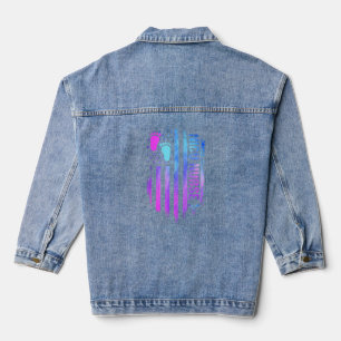 Cute American Flag Patreotic Nicu Nurse Presents  Denim Jacket