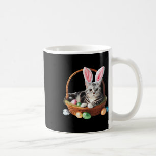 Cute American Shorthair Cat Easter Egg Hunt Owner Coffee Mug