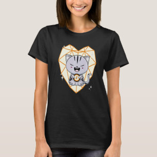 Cute American Shorthair Cat Leukemia Awareness T-Shirt