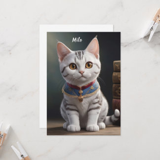 Cute American Shorthair Kitten with big Eyes