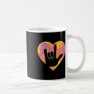 Cute American Sign Language Pride Deaf Awareness Coffee Mug