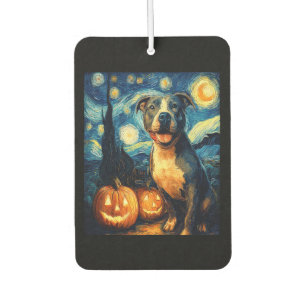 Cute American Staffordshire Terrier Dog Halloween Car Air Freshener
