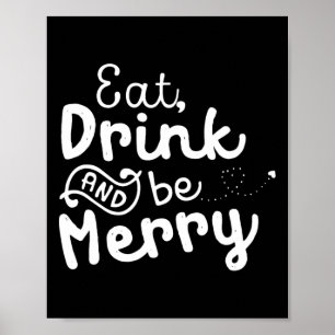 Cute &amp; Funny Christmas Eat  Poster