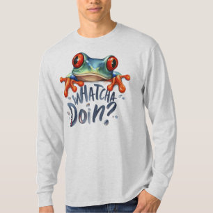 Cute Amphibian Frog Quote Graphic Long Sleeve T-Shirt