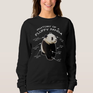 Cute Anatomy Of A Fluffy Panda Baby Panda Cub Sweatshirt