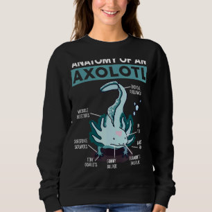 Cute Anatomy Of An Axolotl Mexican Walking Fish He Sweatshirt